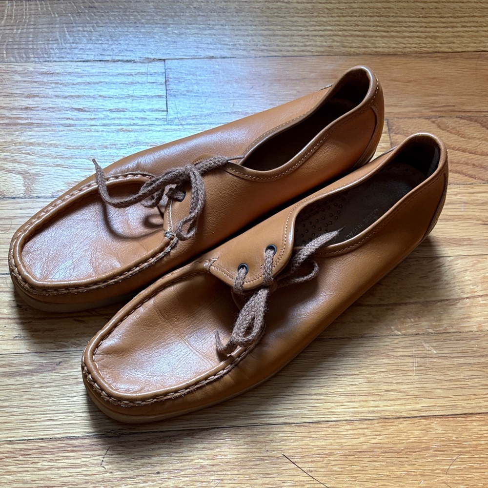Clarks Brown Leather Wallabee Style Shoe